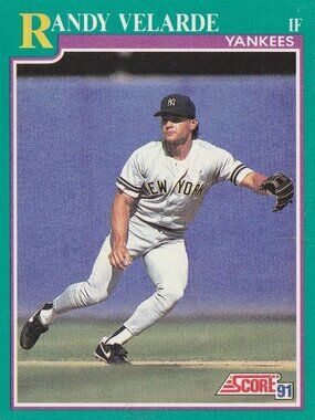 Randy Velarde - Score '91 MLB Baseball Card